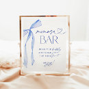 Search for something blue bridal shower signs Mimosa bar