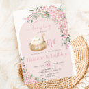 Search for cherry blossom 1st birthday invitations For kids