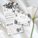 Search for flower line art wedding invitations Vintage