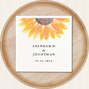 Search for sunflower wedding napkins Yellow