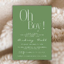 Search for green baby boy shower invitations Simple
