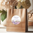 Search for purple floral thank you stickers Elegant