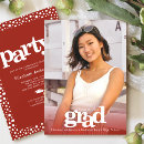 Search for red and white graduation invitations Celebration