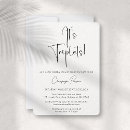 Search for triplet baby shower invitations Modern