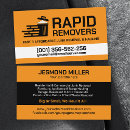 Search for trash removal business cards Junk removal services