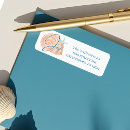 Search for beach christmas return address labels Seashell