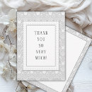 Search for grey damask thank you cards Vintage