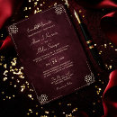 Search for maroon and gold wedding invitations Vintage