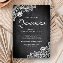 Search for white quinceanera invitations Lace