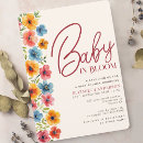 Search for watercolor floral baby shower invitations Vintage
