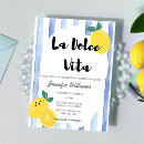 Search for italian bridal shower invitations La dolce vita