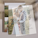 Search for 3 photo wedding invitations Black and white