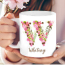 Search for monogram letter w mugs Greenery