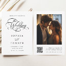 Search for qr code wedding save the dates Black and white