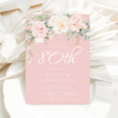 Search for womans 80th birthday invitations Eightieth