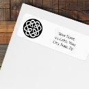 Search for celtic knot return address labels Black