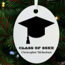 Search for graduation oval christmas tree decorations Black
