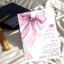 Search for pink black graduation invitations Black and white