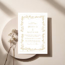 Search for gold frame wedding invitations Floral