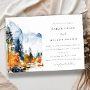 Search for yosemite wedding invitations Modern elegant