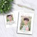 Search for graduation thank you postcards Pink