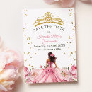 Search for rectangle quinceanera save the dates Gold glitter sparkle