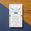 Search for trendy moustache postcards Baby shower