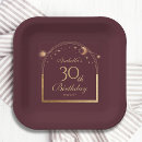 Search for birthday paper plates Thirtieth