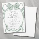 Search for sage baby shower invitations Spring summer fall winter