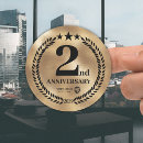 Search for business anniversary stickers Gold
