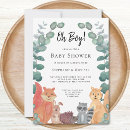 Search for eucalyptus couples shower invitations Woodland animals
