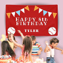 Search for baseball birthday banners Boy