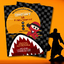 Search for shark attack 5x7 invitations Sharks