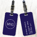Search for navy blue luggage tags Classic