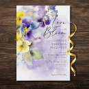 Search for yellow love invitations Watercolor