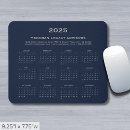 Search for office calendar mousepads Navy blue