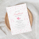 Search for a little sweetheart invitations Pink