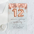Search for 12th birthday invitations Girly