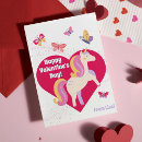 Search for unicorn valentines day cards School