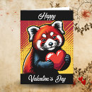 Search for red panda valentines day cards Cute