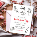 Search for valentines day dinner invitations Hand drawn