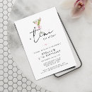 Search for martini glass birthday invitations Watercolor