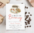 Search for baby is brewing invitations Elegant