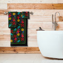 Search for turquoise and orange bath towels Black