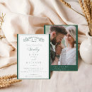 Search for elegant emerald green wedding invitations Typography