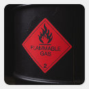 Search for flammable stickers Danger