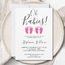 Search for twin girl shower invitations Modern