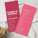 Search for retro wedding programs Typography