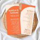 Search for retro wedding programs Trendy