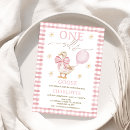 Search for bow birthday invitations Baby girl